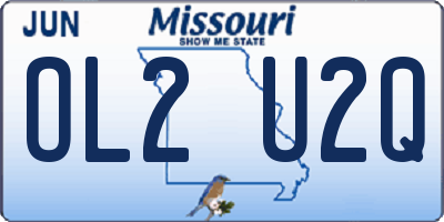 MO license plate OL2U2Q