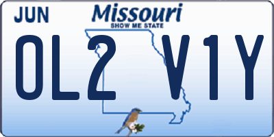 MO license plate OL2V1Y