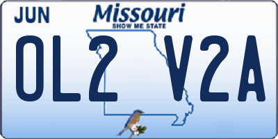 MO license plate OL2V2A