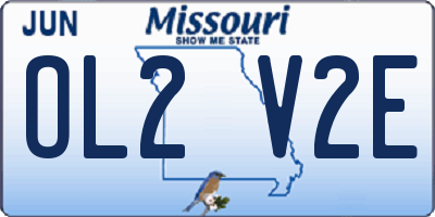 MO license plate OL2V2E