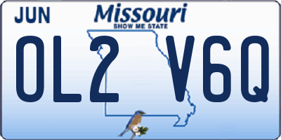 MO license plate OL2V6Q