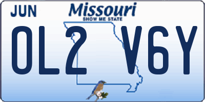 MO license plate OL2V6Y