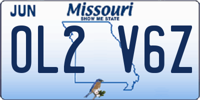 MO license plate OL2V6Z