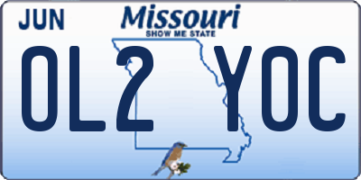MO license plate OL2Y0C