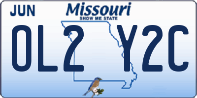 MO license plate OL2Y2C