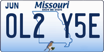MO license plate OL2Y5E