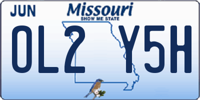 MO license plate OL2Y5H