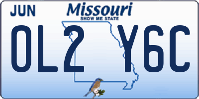 MO license plate OL2Y6C