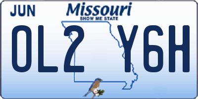 MO license plate OL2Y6H