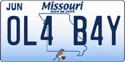 MO license plate OL4B4Y