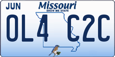 MO license plate OL4C2C