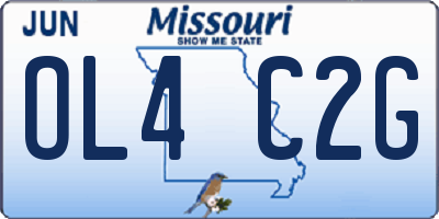 MO license plate OL4C2G