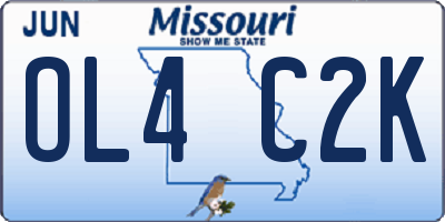 MO license plate OL4C2K