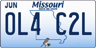 MO license plate OL4C2L