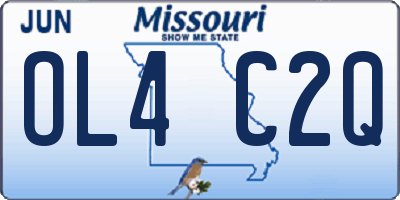 MO license plate OL4C2Q