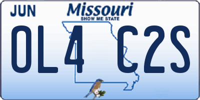 MO license plate OL4C2S
