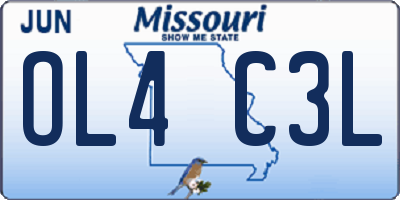 MO license plate OL4C3L