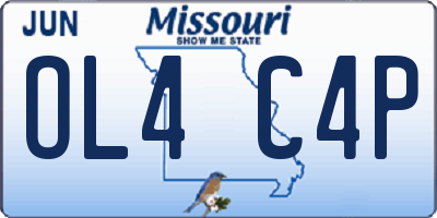 MO license plate OL4C4P