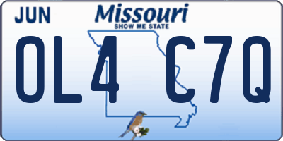 MO license plate OL4C7Q