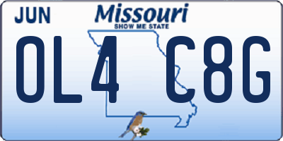 MO license plate OL4C8G