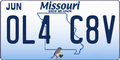 MO license plate OL4C8V