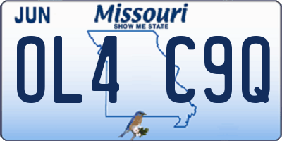 MO license plate OL4C9Q