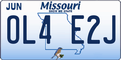 MO license plate OL4E2J