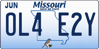 MO license plate OL4E2Y