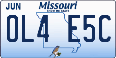 MO license plate OL4E5C