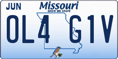 MO license plate OL4G1V