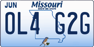 MO license plate OL4G2G
