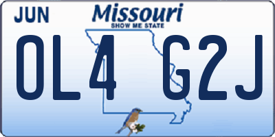 MO license plate OL4G2J
