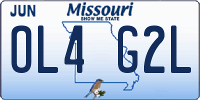 MO license plate OL4G2L