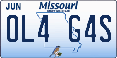 MO license plate OL4G4S