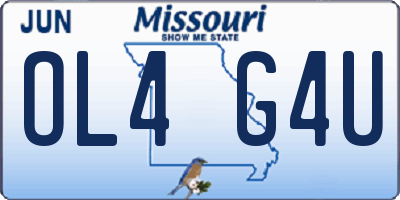 MO license plate OL4G4U