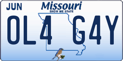 MO license plate OL4G4Y