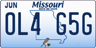 MO license plate OL4G5G