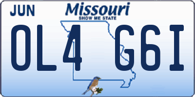 MO license plate OL4G6I
