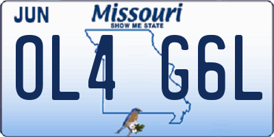 MO license plate OL4G6L