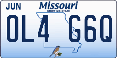 MO license plate OL4G6Q