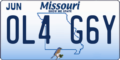MO license plate OL4G6Y