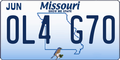MO license plate OL4G7O