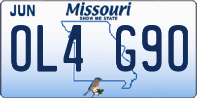 MO license plate OL4G9O