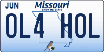 MO license plate OL4H0L