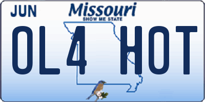 MO license plate OL4H0T