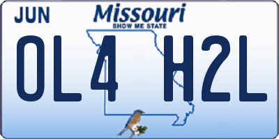 MO license plate OL4H2L