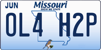 MO license plate OL4H2P