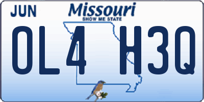 MO license plate OL4H3Q