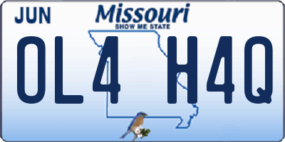 MO license plate OL4H4Q