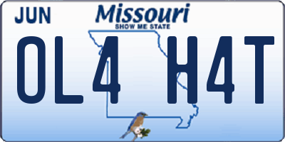 MO license plate OL4H4T